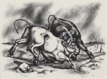 Dozier, Otis, "Two Bulls," 1937