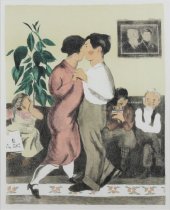 Soyer, Raphel, "The Dancing Lesson," 1965