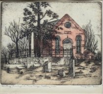 Sears, Mary Eula, "Country Church Yard, Pine Ridge..." n.d.