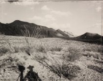 Klett, Mark, "Standing Before the Solitario Mountains," 1989