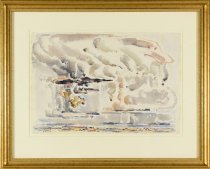 Constance Forsyth, "The Mesa", no date, watercolor on paper