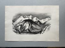 Otis Dozier, "Mining Town, Silverton, Colo.", 1945, lithograph