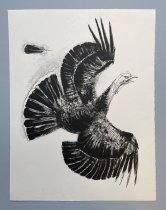 Otis Dozier, "Wild Turkey", 1987, lithograph