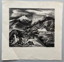 Kenneth Evett, "Colorado Landscape", 1979, lithograph