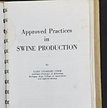 Approved Practices in Swine Production
