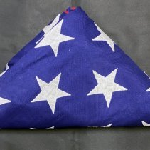 L2020.6.30 -  The American flag which covered the casket of SP4 Odell Craig