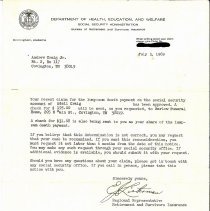 Approval ltr of death benefits from SSA