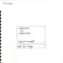 Maryland My Maryland Original Mccoy 1989 001
