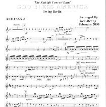God Bless America (alto Sax 2) Mccoy 2000 001