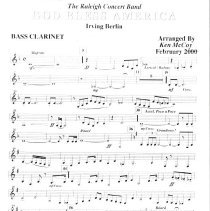 God Bless America (bass Clarinet) Mccoy 2000 001