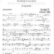 God Bless America (bassons) Mccoy 2000 001