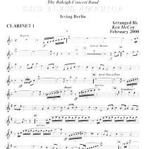 God Bless America (clarinet 1) Mccoy 2000 001e