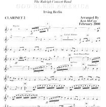 God Bless America (clarinet 2) Mccoy 2000 001e