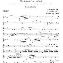 God Bless America (oboes) Mccoy 2000 001e