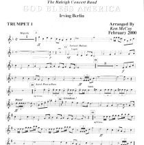 God Bless America (trumpet 1) Mccoy 2000 001e