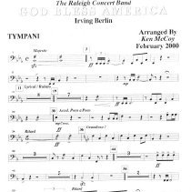 God Bless America (tympani) Mccoy 2000 001e