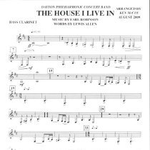 The House I Live In (bass Clarinet) Mccoy 2009 001
