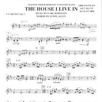 The House I Live In (clarinet 2-3) Mccoy 2009 001