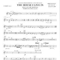 The House I Live In (french Horn 1-2) Mccoy 2009 001