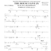 The House I Live In (sus Cymbal) Mccoy 2009 001