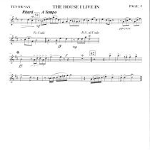 The House I Live In (tenor Sax) Mccoy 2009 002