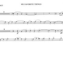 My Favorite Things (eb Cornet) Mccoy 2015 002