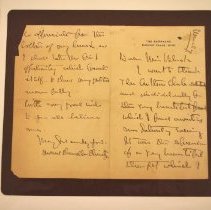 Letter and Envelope to Authors Club of Zanesville