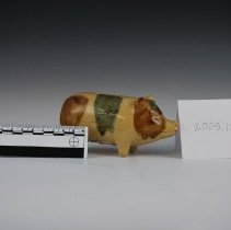 Cornelian Green, Brown, and Yellow Piggy Bank