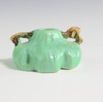 Jade Green Ming Tree Candlestick