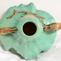 Jade Green Ming Tree Candlestick