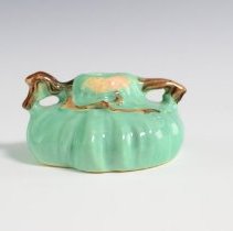 Jade Green Ming Tree Candlestick