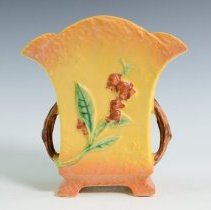 Saffron Yellow Bittersweet Pillow Vase