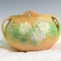 Cosmos Hanging Basket in Sepia Brown with Floral Spray