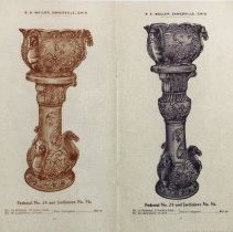 Green Glazed and Decorated Jardinière with a Horse Motif