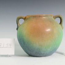 Mottled Green and Tan Earlam Vase
