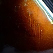 Rozane Royal (Dark) Vase Converted into a Lamp Base with a Portrait of Sir 