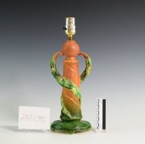 Lamp Base with Flowing Green Vines