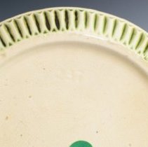 Donatello Bud Vase with Low Bowl Featuring Two Motifs: Floating Cherub and 