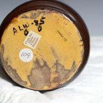 2005.1.75 Weller Pottery Company Louwelsa Vase With A Native American-5