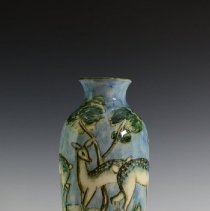 2019.005.001 Rookwood Pottery Company Fawns And Fauna Vase-4