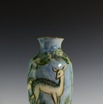 2019.005.001 Rookwood Pottery Company Fawns And Fauna Vase-1