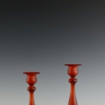 1983.16035a And 1983.16035b Tiffin Glass Company Tiffin Candle Sticks-2