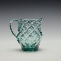 1940.10048 Diamond 10 Pattern Aquamarine Pitcher 1