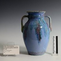 Juneau Variant Featuring a Blue Background and Multicolored Drip and Twist 