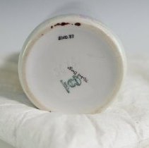 Hand Decorated Vase Featuring Wisteria and Geisha