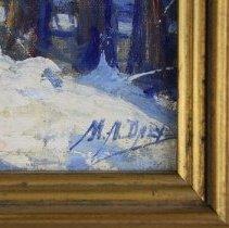 2021.003.001 Matt Daly, Winter Scene (signature)