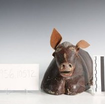 1956.10592 Mexican Folk Art, Resting Cow-6