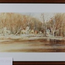1981.14019 Sleepy River Town Patricia A Hodgson Notecard