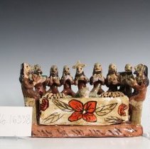 1986.16338 Mexican Folk Art, The Last Supper-7