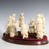 1961.10900a-h Ivory Creche Figures-003
